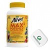 PremiumVital, Natures Way, Alive! Multivitamines, Sans Fer, 180 Comprimés, avec Pilulier Pratique, Testé en Laboratoire, San