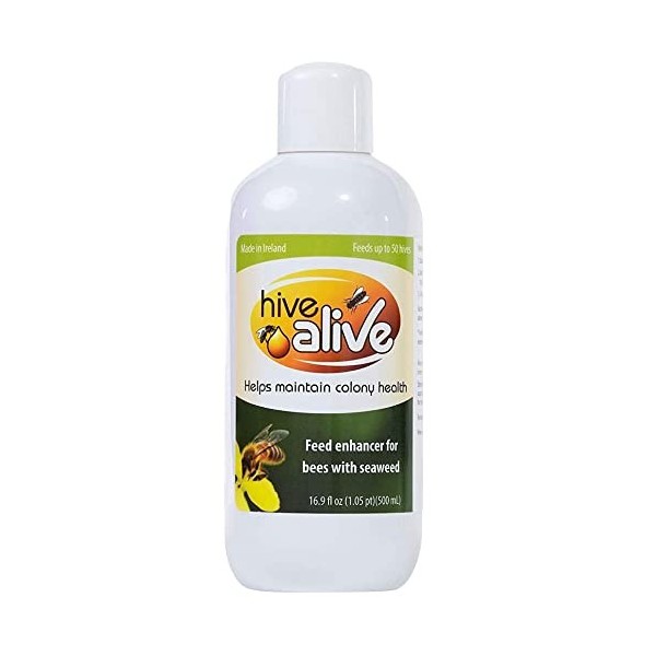 HiveAlive 500ml - Ajoutez Simplement au sirop pour Plus dabeilles, Plus de Miel, amélioration de la Survie en Hiver, amélior