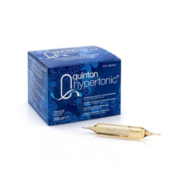 QUINTON | Hypertonic Buvable lot de 2x30 ampoules + 2 Formats Voyage OFFERTS Isotonique + Hypertonic | Complément Alimentai