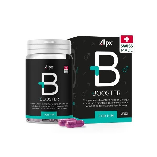 ALPX - Booster For Him - Complément Alimentaire pour Booster la Libido Masculine - Boite 50 gélules