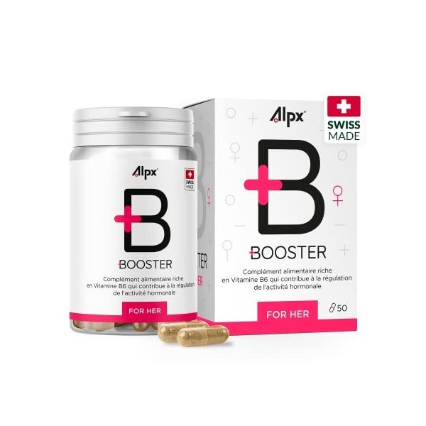 SWISSBIOLAB - Alpx Booster For Her - Complément Alimentaire pour Booster la Libido Féminine - Boite 50 gélules