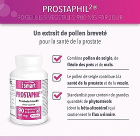 Prostaphil - Confort Urinaire - Contribue à la Santé de la Prostate et de la Vessie - Lutte Contre l’Hypertrophie Bénigne de 