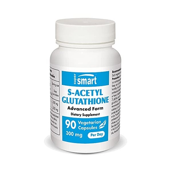 S-Acetyl Glutathione GSH - Contribue à Lutter contre le Stress Oxydatif - Plus Assimilable et Actif que le Glutathion - For