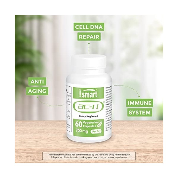 AC-11® - Boost Immunitaire - Extrait Supérieur de Griffe de Chat Breveté - Action Antioxydante et Anti-Inflammatoire - Vegan 