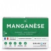 GRANIONS MANGANÈSE 2 mg - 30 ampoules - 30 jours - Énergie - Antioxydant - Capital osseux - 2 mg de Manganèse - Made in Franc