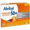 Alvityl - Vitalité 50 + Comprimés effervescents, goût tropical - 12 vitamines, 8 minéraux, 2 plantes et lutéine - Dès 50 ans 