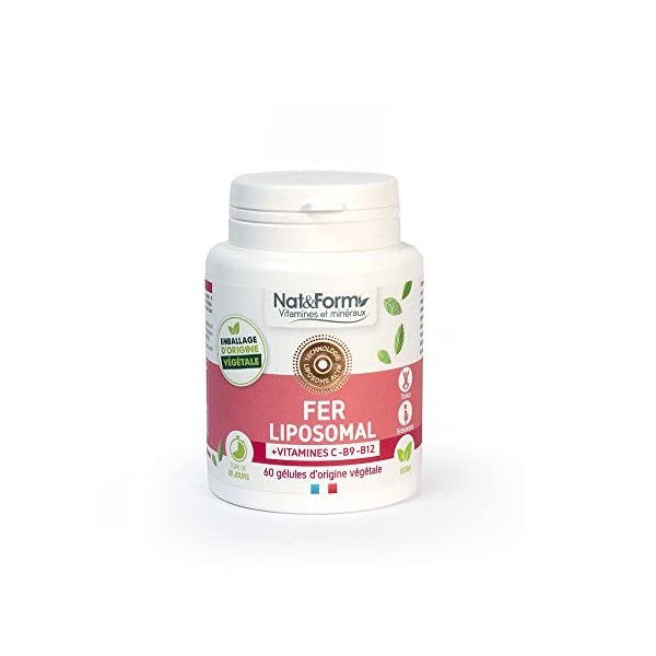 Fer liposomal x60 gélules végétales Nat&Form