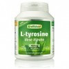 Greenfood L-tyrosine, 450 mg, dose élevée - acide aminé important. Fabriqué par fermentation. SANS additifs artificiels. Sans