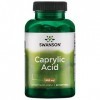 Swanson, Caprylic Acid Acide Caprylique , 600mg, 60 Capsules molles, Fortement Dosé, Testé en Laboratoire, Sans Soja, Sans G