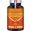 Multivitamines et Minéraux - Formule Unique au GINSENG - Vitamines B1, B3, B6, B9, B12, C, D3, Fer et Calcium - Energie, Vita