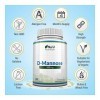 D-Mannose 500mg - 120 Comprimés Végétaliens - 4 Mois - Forte Puissance - Sans Allergènes - Pas de Gélules ni de Poudre de D M