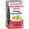 JUVAMINE - Circulation - Ginko Hamamélis - 30 Gélules Végétales - 1 Gélule par Jour