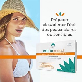 OXELIO PROTECT 60 Capsules | Solaire | Peaux Claires, Sensibles, Réactives | Préparer à l’Exposition au Soleil et Sublimer so