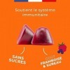 ZOHI- Complément Alimentaire Immunite-Gummies Immunite-60 gommes de fruits goût Framboise Sureau Sans Sucres - Vitamines B6, 