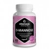 D-Mannose Forte 2000 mg pour Femmes - Complément Alimentaire Urinaire -Dose Intensive Pendant 15 Jours -60 Gélules D Mannose 