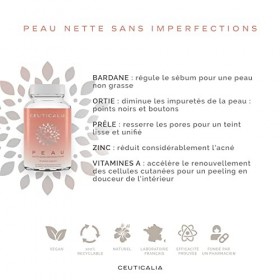 Complément Alimentaire Peau - Anti Point Noir, Acné, Peau Grasse, Peau Sèche, Bouton, Imperfection Visage - Homme, Femme - Zi