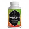 Multivitamines et Minéraux 23 Vitamines A-Z & Minéraux - Substances Minérales et Oligo-Éléments Précieux - 120 Gélules Végéta