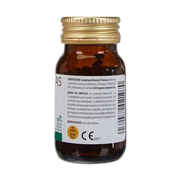 Aboca Reliviolas Physiolax, complément alimentaire, transit intestinal, 100% naturel, 90 comprimés, blanc, 90 unité, 40 gramm