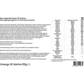 PremiumVital, Deva, Multivitamines et Minéraux, Avec Fer, 90 Comprimés végétaliens, avec Pilulier Pratique, Testé en Laborato