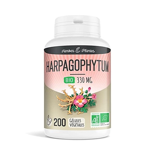 Harpagophytum Bio 200 Gélules Végétales 330 mg - Herbes et Plantes