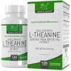 MM L Theanine | 120 Capsules L-théanine Haute Teneur Thé Vert 1000mg Extrait de The Vert Fournissant 400mg L-theanine par Por