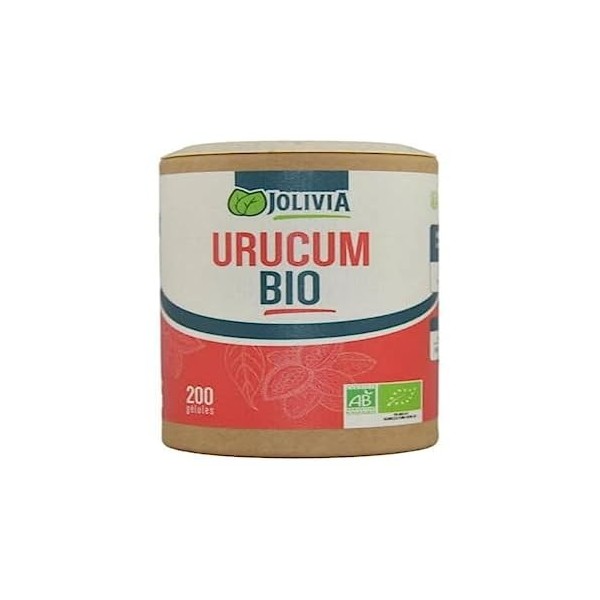 Urucum Bio - 200 gélules de 310 mg | Format Gélule | Complément Alimentaire | Vegan | Fabriqué en France