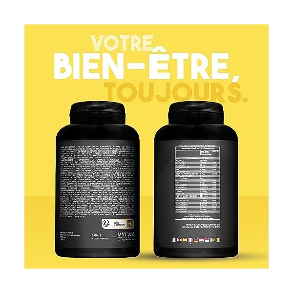 Multivitamines et Minéraux avec Ferments Lactiques et Coenzyme Q10 - 14 Vitamines, 5 Minéraux pour Hommes et Femmes - 360° DE