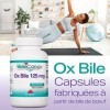 Nutricology, Ox Bile Bile de Bœuf , 125mg, 180 Capsules, Testé en Laboratoire, Sans Gluten, Sans Soja, Sans OGM