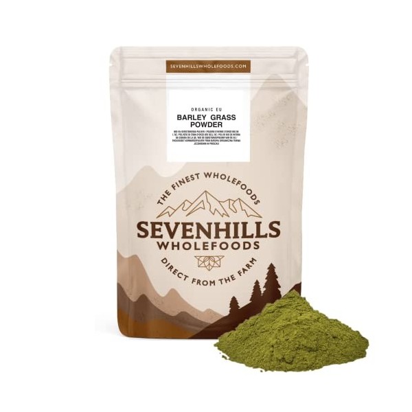 Sevenhills Wholefoods Poudre DHerbe DOrge Bio de dEurope 500g