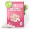 MAISON NATURELLE® Vegan Empty Capsules Size 0 1000 Caps - capsules vides à remplir - en HPMC de fibre de pin - Non-GMO, Pro