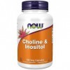 Now Foods, Choline & Inositol, 500 mg, 100 Capsules végétaliennes, Testé en Laboratoire, Vitamine B, Sans Gluten, Sans Soja, 