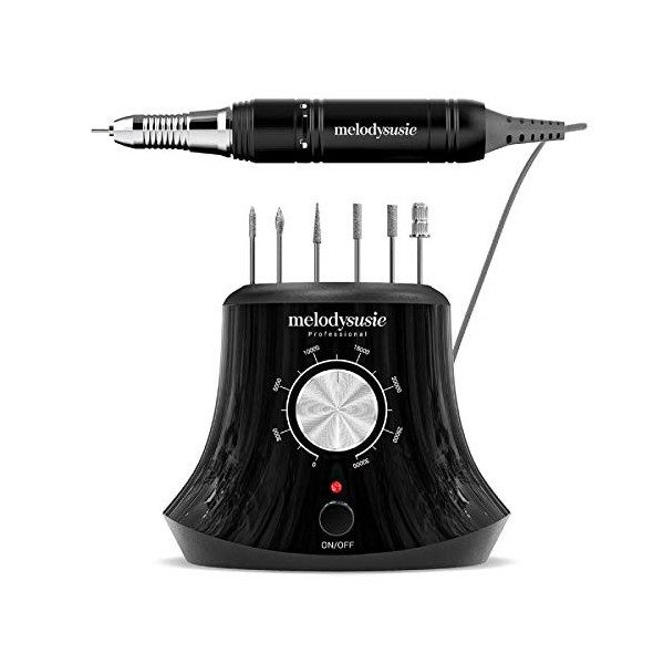 MelodySusie Ponceuse à Ongles Professionnelle 30000 RPM Pour Manucure Pédicure, Puissante, Silencieuse et Sans Vibration. Ave