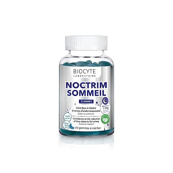 Noctrim Sommeil Gummies - Complément Alimentaire Sommeil et Endormissement - Mélatonine et Vitamine B6 - 60 Gummies - Program