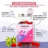 60 Gummies Anti-Stress et Fatigue - Plantes et Vitamines - Sans Sucres - Vegan - Fabriqué en France - Cure 1 mois - Goût Pomm