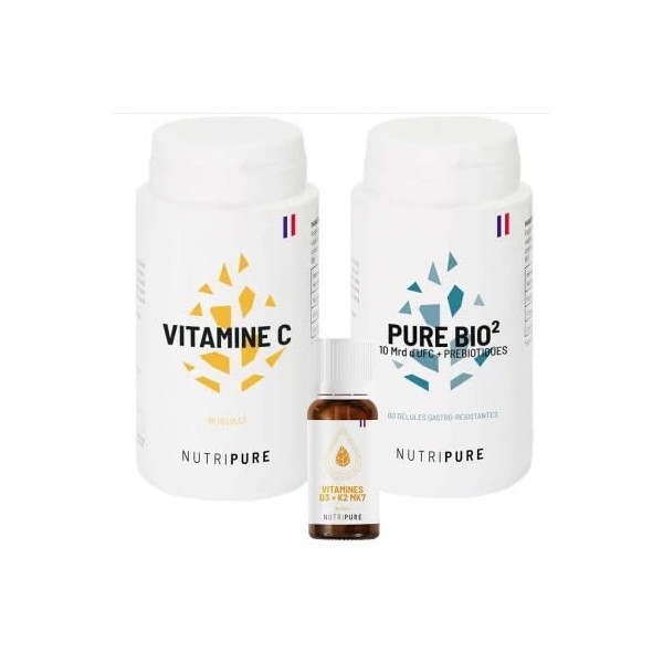 Pack Immunité • Vitamine C • Pure Biotiques • Vitamine D3 K2 • Boost Immunitaire • Des compléments incontournables en ce mome