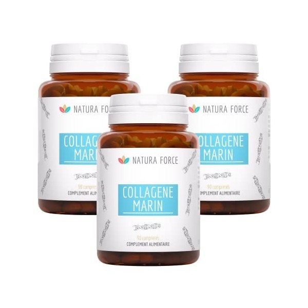 NATURA FORCE - Collagène Marin - Complément alimentaire à base de Collagène Marin hydrolysé – Riche en Vitamines + Zinc - San