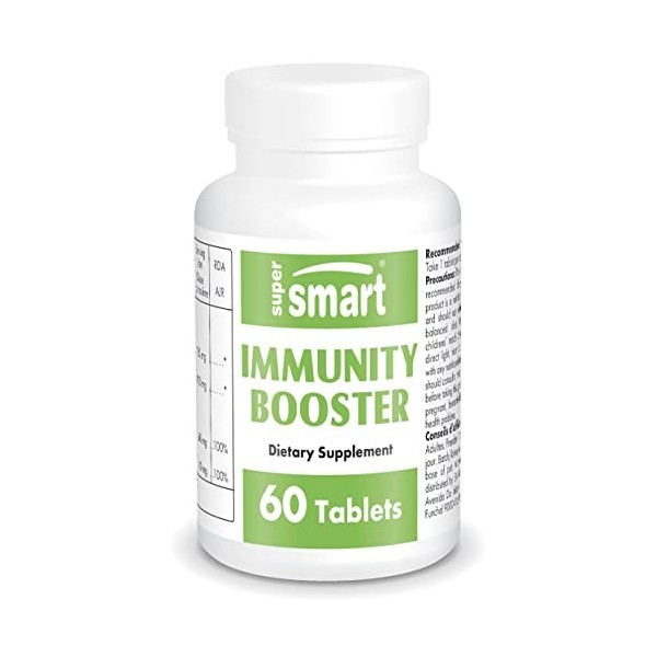 Immunity Booster - Contribue au Bon Fonctionnement du Système Immunitaire - Riche en Echinacée Bio - Vitamine C - Zinc - Bêta