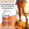 Now Foods, Daily Vits, Vitamines Quotidiennes, Multivitamines, 250 Comprimés végétaliens, Testé en Laboratoire, Sans Gluten, 