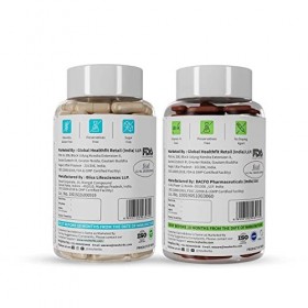 Green Velly Indian Neuherbs Daily Gut and Nutrition Combo- Daily Probiotics with Prebiotic 60 Caps + True vitamin Multivita