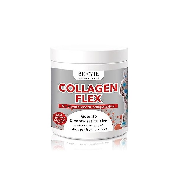 Collagen Flex - Complément Alimentaire Bien-Être des Articulations - Hydrolysat de Collagène, Extrait dHarpagophytum et Vita