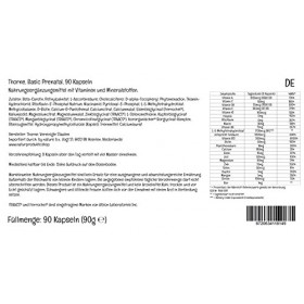 PremiumVital, Thorne Research, Basic Prenatal, Vitamines de Grossesse, 90 Capsules, avec Pilulier Pratique, Testé en Laborato