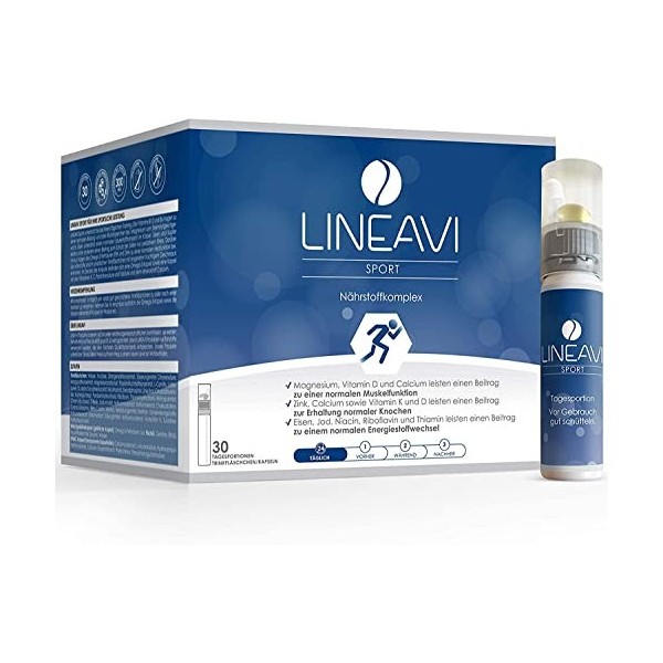 LINEAVI Sport, complément alimentaire avec des vitamines, des minéraux et de la L-carnitine, soutient la protection cellulair