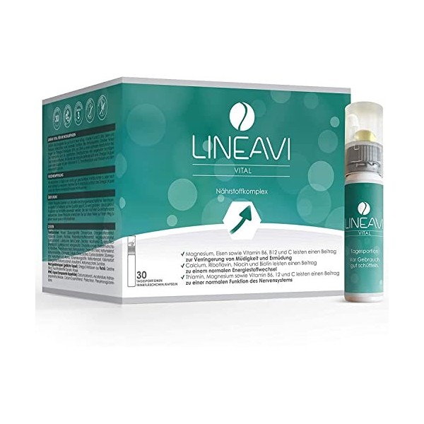LINEAVI Vital, avec des vitamines, des minéraux et des acides gras oméga-3, soutient le système nerveux et immunitaire et le 