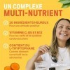 BRAINEFFECT MOOD L-tryptophane & vitamine D pour une bonne humeur [90 gélules] +20 ingrédients pour le stress et le moral - E