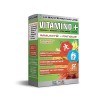 COMPLEXE MULTIVITAMINES ET MINERAUX Vitamino+ - Haute Absorption - Vitamines A, B, C, D3, E, Minéraux, Acides Aminés, Zinc - 