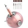 Delanie Ponceuse pour Ongles Professionnel Electrique 35000RPM Portable pour Manucure/Pédicure avec 6 Embouts pour Retirer Ge