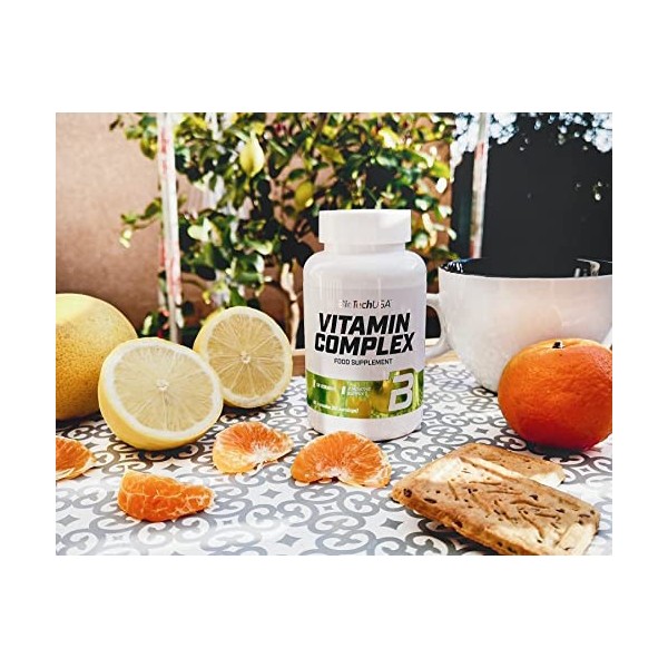 BioTechUSA Vitamin Complex, Capsule de complément alimentaire avec une teneur optimale en multivitamines et en minéraux, 60 c