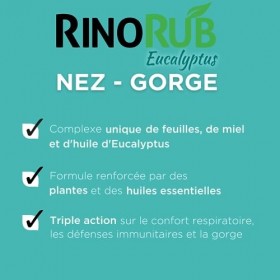 Forté Pharma - RinoRub comprimés Nez-Gorge| Complément alimentaire Gorge et Nez - Maux de gorge, Nez bouché | Huile essentiel