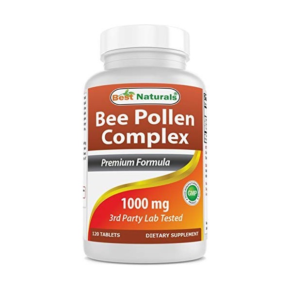 Best Naturals Bee Pollen Complex 1000 mg 120 Tablets