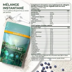 Primal Harvest® Collagen MCT 60 portions – Complexe de collagène bioactif hydrolysé – Alimentation durable en herbe – Poudr